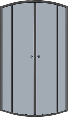 Душевой уголок Niagara Eco NG-1007-14T 90x90x190 (черный/стекло тонированное)