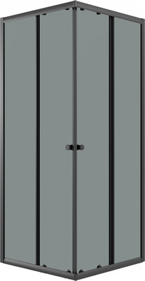 Душевой уголок Niagara Eco NG-1008-14QT 80x80x190 (черный/стекло тонированное)