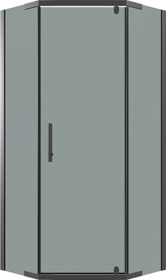 Душевой уголок Niagara Eco NG-1010-14DT 100x100x190 (черный/стекло тонированное)