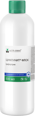 Спрей от блох Nita-Farm Цифлунит Флок (500мл)