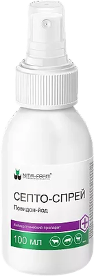 Антисептическое средство для животных Nita-Farm Септо-спрей (100мл)