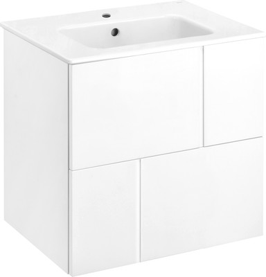 Тумба под умывальник Roca Luna 58.6 / ZRU9307764 (белый)