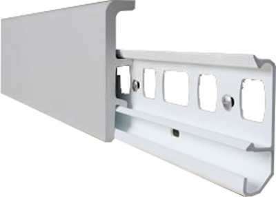 Плинтус SOLID 1 UHD POLYMER 55/80 Дуэт (белый, 2м)