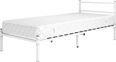 Двуспальная кровать Князев Мебель Калабрия 1 КЛ1.90.200.Б (белый муар)