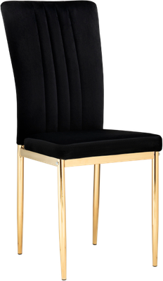 Стул Woodville Rek (черный/золотой)