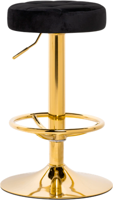 Табурет барный Woodville Marun (черный/золотой)