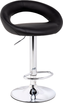 Стул барный Woodville Oazis (черный/хром)
