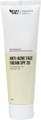 Крем для лица Organic Zone Prof Anti-Acne дневной для проблемной кожи SPF20 (75мл)