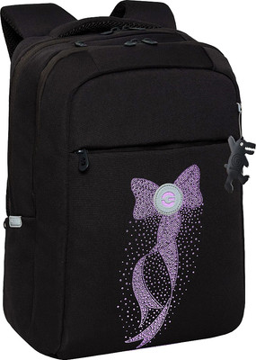 Рюкзак Grizzly RD-544-3 (черный/фиолетовый)