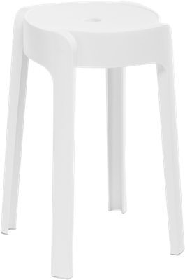 Табурет пластиковый Woodville Bovel (белый)