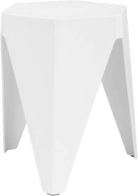 Табурет пластиковый Woodville Korner (белый)