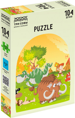 Пазл Три совы Диномир / ПК104_54563 (104эл)