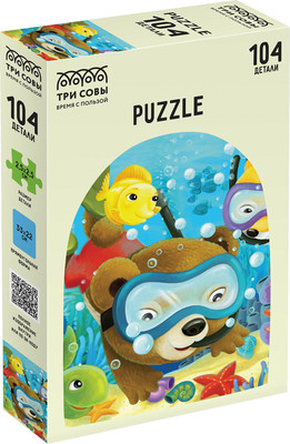 Пазл Три совы Подводные приключения / ПК104_54571 (104эл)