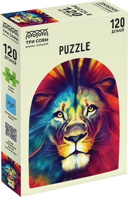 Пазл Три совы Лев в графике / ПК120_54581 (120эл)