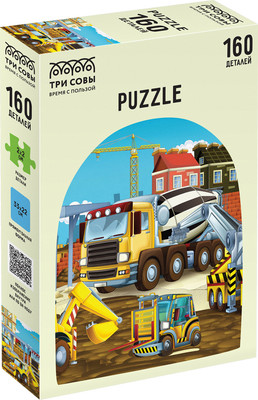 Пазл Три совы Городская стройка / ПК160_54607 (160эл)