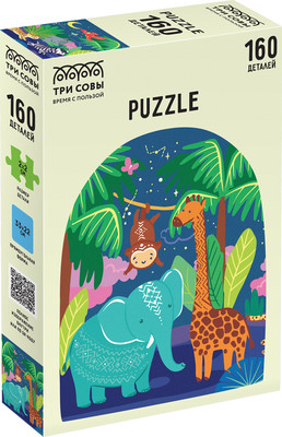 Пазл Три совы Ночные джунгли / ПК160_54602 (160эл)