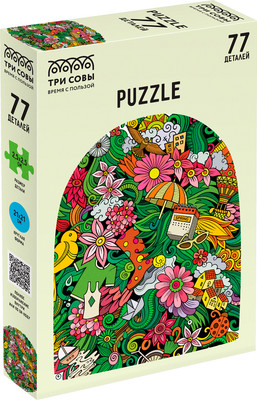 Пазл Три совы Занимательный коллаж / ПК77_54621 (77эл)