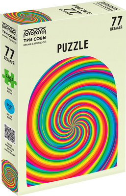 Пазл Три совы Цветная бесконечность / ПК77_54619 (77эл)