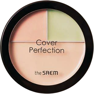 Палетка корректоров The Saem Cover Perfection Triple Foundation Balm 1.0
