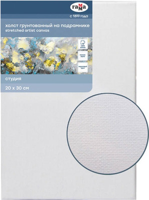 Холст для рисования ГАММА Студия 20x30см / 280818_13 (хлопок)