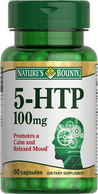Аминокислота 5-HTP Nature's Bounty 5-гидрокситриптофан 100мг (60 капсул)
