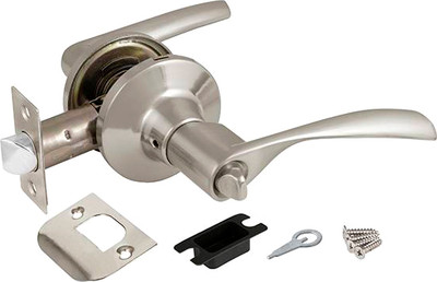 Ручка дверная Ajax furniture DK610 SN-BK 6010 SN-B (матовый никель)