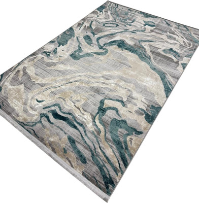 Ковер Radjab Carpet Афина Прямоугольник 9011A / 12840RK (3x4, Grey/D.Green)