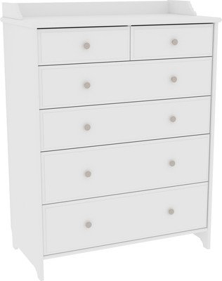 Комод ММЦ Вествик 6 (белый лак)