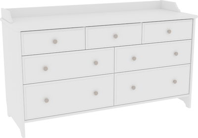 Комод ММЦ Вествик 7 (белый лак)