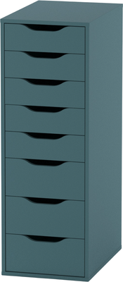 Комод Mio Tesoro Ингар 8 (серый/бирюзовый)