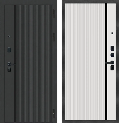 Входная дверь МеталЮр M9 Velluto Bianco (86x205, правая)