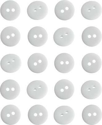 Набор пуговиц Sentex P-002-15/2 (20шт, белый матовый)