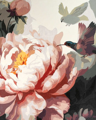 Картина по номерам Феникс+ Розовый цветок / 67954