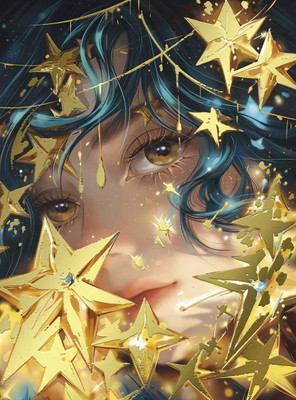 Картина по номерам Феникс+ Девушка со звездами / 67963