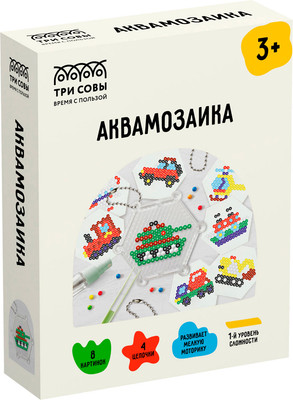 Развивающая игра Три совы Аквамозаика Транспорт / AQB_54293