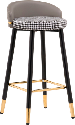 Стул барный Woodville Kardial полубарный (серый/черный)