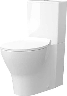 Унитаз напольный Керамин Сканди Slim МЛ 2-режим (белый)