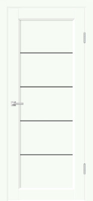 Дверь межкомнатная Velldoris Emalux Style 1 90x200 (белый опал/мателюкс графит)