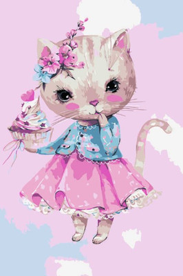 Картина по номерам Феникс+ Очаровательная кошечка / 67917