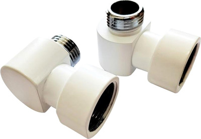 Угольник соединительный Ростела 3/4"x1/2" г/ш Ral 9016 (белый)