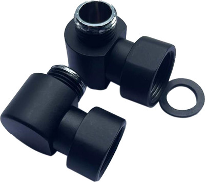 Угольник соединительный Ростела 3/4"x1/2" г/ш Ral 9005 (черный)