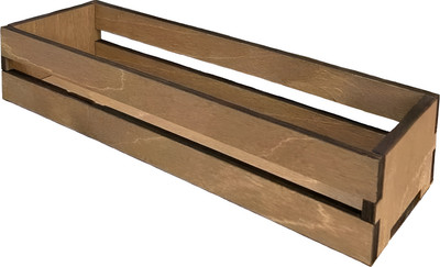 Органайзер для столовых приборов ОМурМебель с рейками (коричневый)