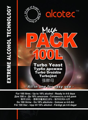 Дрожжи Alcotec MegaPack 100L Turbo (360г)