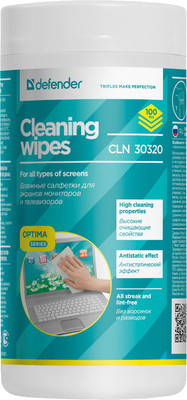 Салфетки для ухода за техникой Defender 30320 (100шт)