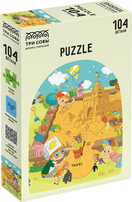 Пазл Три совы Песочница / ПК104_54572 (104эл)