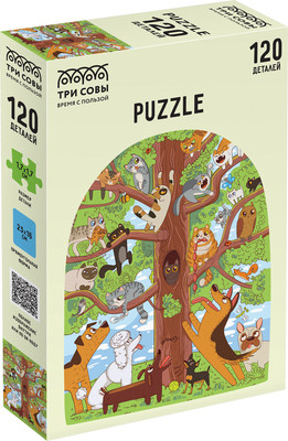 Пазл Три совы Охота на котов / ПК120_54592 (120эл)