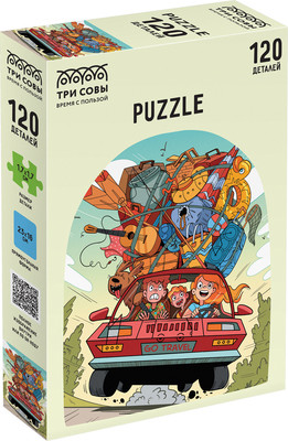 Пазл Три совы Семейное путешествие / ПК120_54587 (120эл)