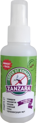 Спрей от насекомых Zanzara Ратокс-20 Репеллент (100мл)