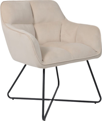 Кресло мягкое AksHome Florida (кремовый велюр HCJ-3/черный)