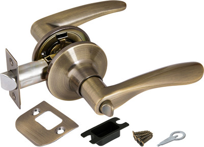 Ручка дверная Ajax furniture DK610 AB-BK 6010 AB-B (бронза)